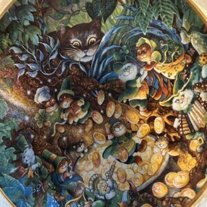 Franklin Mint "St. Catrick's Day" March Collector Plate in the Bill Bell Cat Set